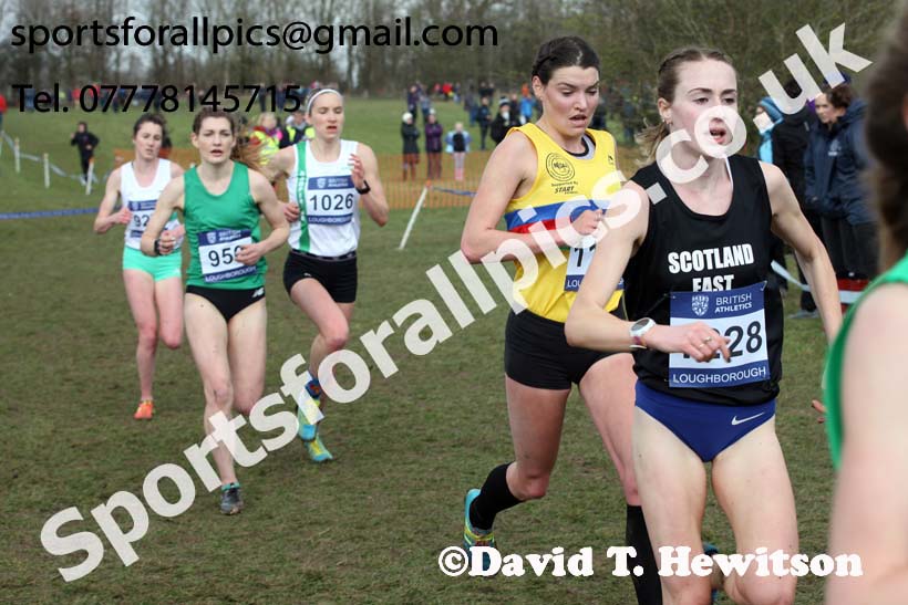 Senior womens 2019 British Athletics Inter Counties Cross Country, Prestwood Hall, Loughborough. Photo:  David T. Hewitson/Sports for All Pics